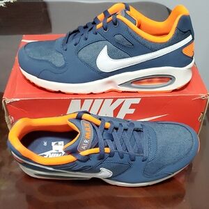Nike Air Max Navy and Orange Sneakers